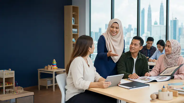 Sesi latihan moden yang menggambarkan KTAC Education masa kini